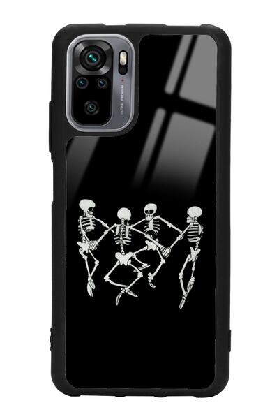 Spoyi Xiaomi Redmi Note 10 - 10s Dancer Skeleton Tasarımlı Glossy Telefon Kılıfı
