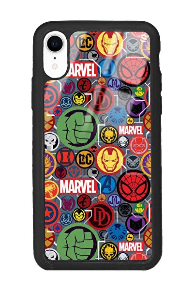 Spoyi Iphone Xr Marvel Face Tasarımlı Glossy Telefon Kılıfı