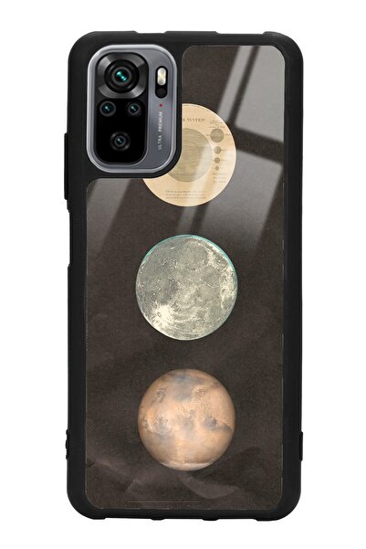 Spoyi Xiaomi Redmi Note 10 - 10s Night Moon Tasarımlı Glossy Telefon Kılıfı