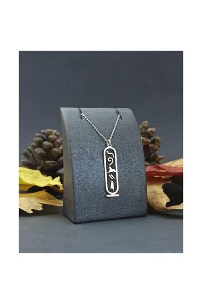 Gökdeniz 925 925 Ayar Gümüş Antik Mısır Hiyeroglif Hediyelik Unisex Kolye