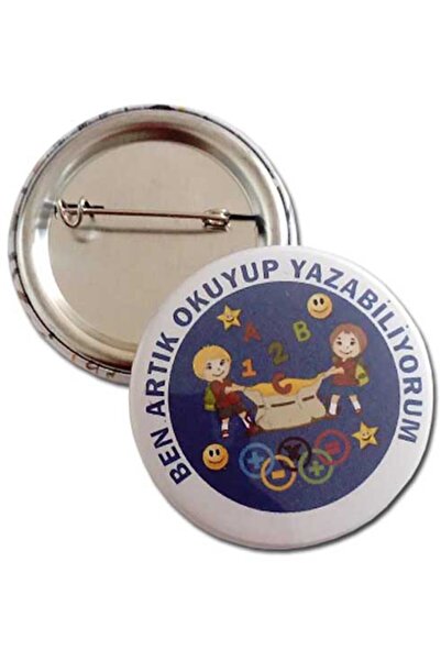 Hediye Panayırı Ben Artık Okuyup Yazıyorum Rozeti (15 Adet)