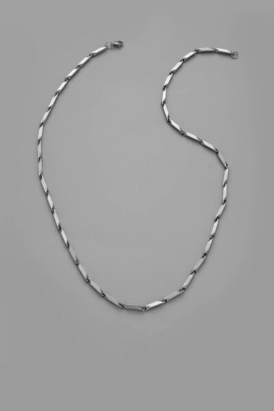 Bluem سلسلة قلادة للرجال من الفولاذ المقاوم للتشويه - سلسلة رجالية مستوردة من الفولاذ المقاوم للتشويه