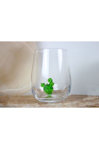 ADAMODART Cactus Figured Single Water Glass