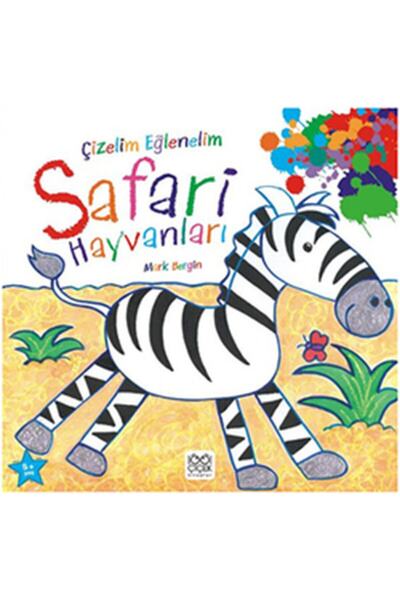 1001 Çiçek Kitaplar Çizelim Eğlenelim Safari Hayvanları / - Mark Bergin