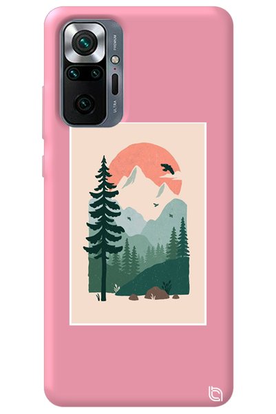 WANNA PROTECT Xiaomi Redmi Note 10 Pro Pink Color Wild Oak Velvet Patterned S...