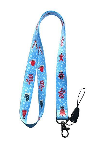StormiStoretr Frânghie pentru gât și curea pentru telefon cu model de Anul Nou