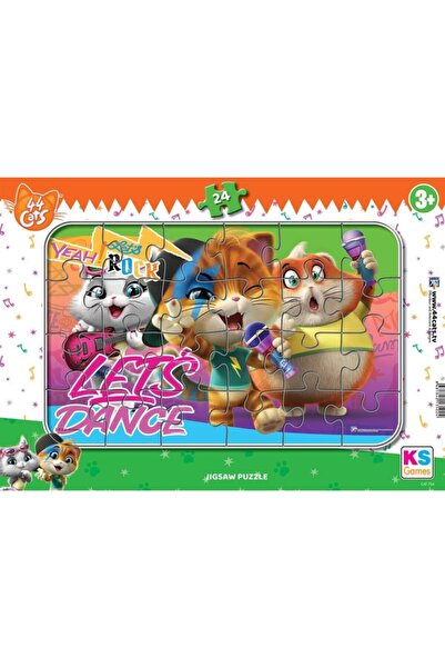 Ks Puzzle لغز إطار القطط 24 قطعة من ألعاب Ks