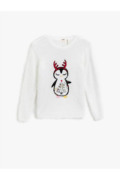 Koton Pulover alb pentru fete 2KKG97789OT