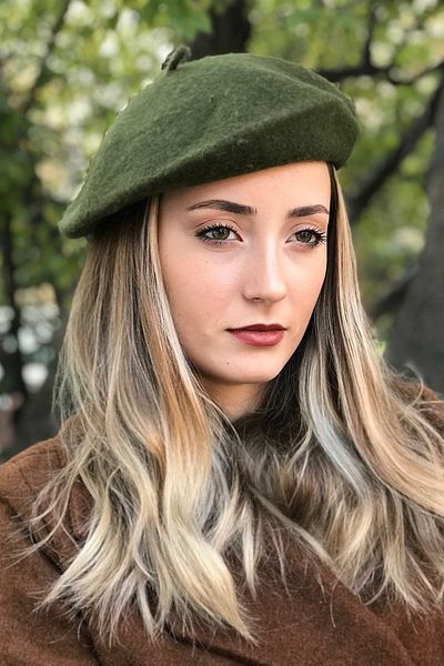 Novon Giyim & Aksesuar 100% Felt Premium French Painter Beret