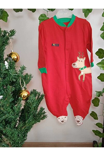 MOR TIRTIL Ren Geyiği Bebek Tulum