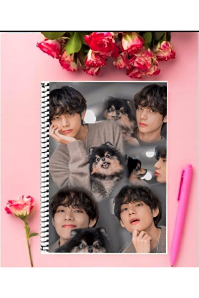 Genel Markalar Bts Defter 1 Adet Özel Tasarım A4 Boyutu Telli Çizgili Defter 21*29 Cm