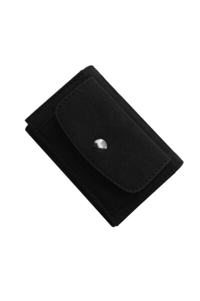 Carlino Kopya - Erkek Kartlık Cüzdan Bozuk Para Gözlü 9 Bölmeli Siyah