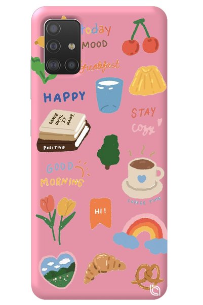 WANNA PROTECT Silicone Phone Case with Velvet Pattern Inside Pink Color Stick...