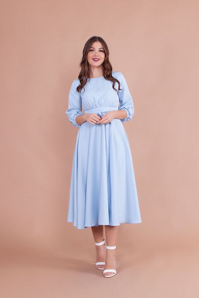 Bidoluelbise Γυναικείο Baby Blue Midi φόρεμα