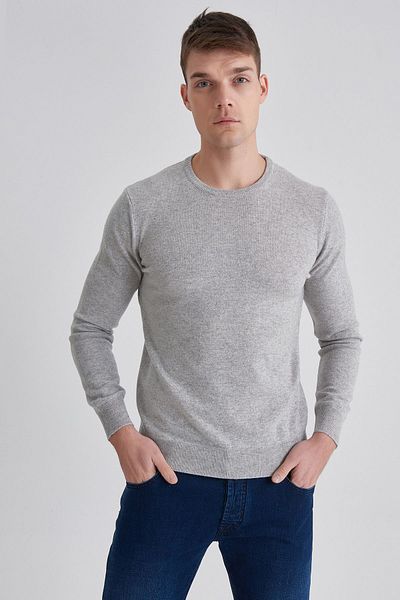 Manipur Men's Crew Neck Cashmere Sweater