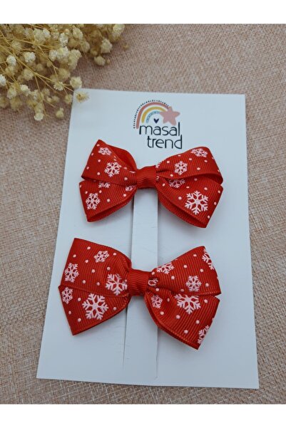 masal trend Yeniyıl Kar Tanesi 2 Li Bebek Çocuk Klips Toka