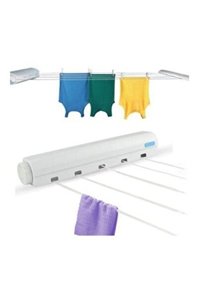 abnturk Çek-as Askı Dört Ipli Çamaşır Kurutma Askısı Duvara Monte Kurutmalık
