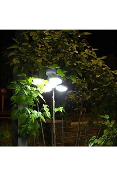 NEWSTORE HOME Solar Güneş Enerjili Ve Usb Şarjlı 5 Kanatlı Bahçe Aydınlatma Led Askılı Pratik Kamp Lambası