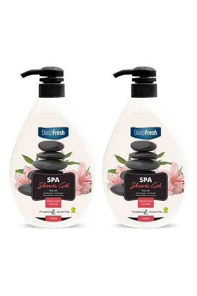 Deep Fresh Spa Shower Gel 1 Lt X 2 Pieces