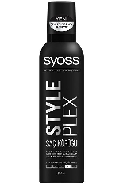 Syoss Şekıl Verir Güçlü Tutar Ve Kırımaları Sağlar Style Plex Köpük 250 Ml