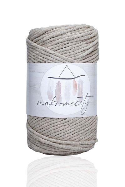 Makromecity Premium Taranan Makrome Νήμα 3mm Μοναδικής Σπείρας Μακράμε Τάρνατον Χόμπι Σετ 2 τμχ Σαπούνι Καφέ
