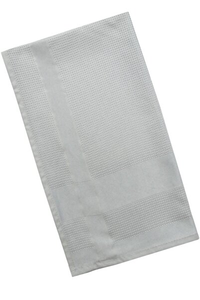 SİLVER HOME Mikrofiber 42x68cm Dekoratif Cam Temizlik Bezi - Gri