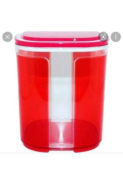 Tupperware صندوق تخزين أحمر مكون من قطعتين سعة 780 مل و1.5 لتر
