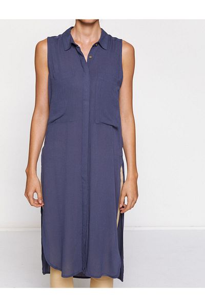 Koton Marineblaue Tunika für Damen 7YAK63255EW