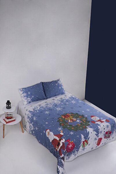 I Yılbaşı I Happy Snowman Çift Kişilik Nevresim Seti