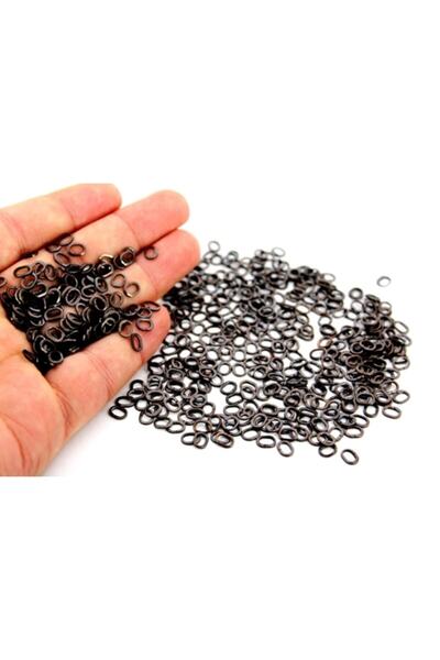 yfhobi 50 Adet - 3x4 Mm Elips Montaj Halkası, Takı Halkası, Metal Bağlantı Ha...