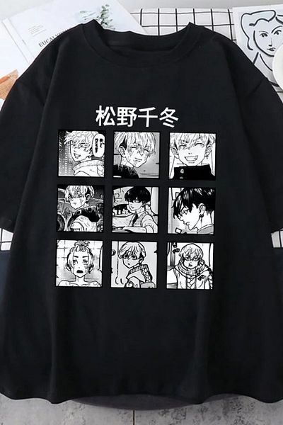 Köstebek Μπλουζάκι Grf Tokyo Revengers Collage Μαύρο Unisex