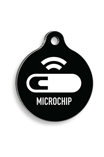 Pet Tag Art علامة القطط والكلاب الدائرية ذات الشريحة الصغيرة المتوسطة: 3 سم