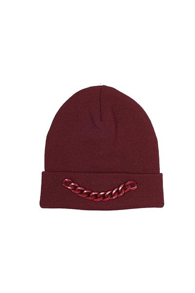 Fonem Women's Chain Chain Beret Fo 2670 Claret Red