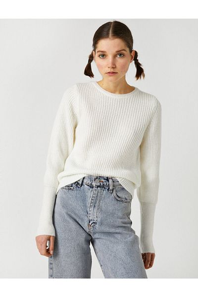 Koton Pullover - Weiß - Regular Fit