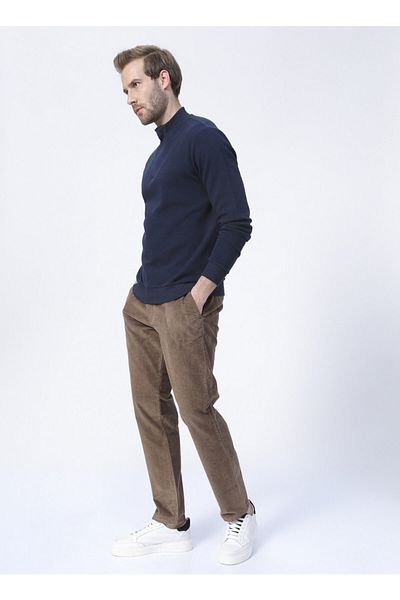 Fabrika Keno Slim Fit Brown Men's Chino Trousers