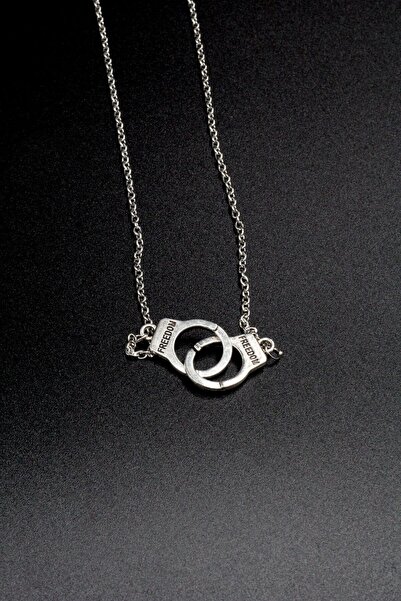 Nossun gift Unisex Freedom Kelepçe Kolye