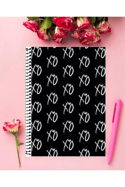 ROLLAS STORE The Weeknd Notebook 1 - Special Design, A4 Size, 21*29 cm Ring Checkered