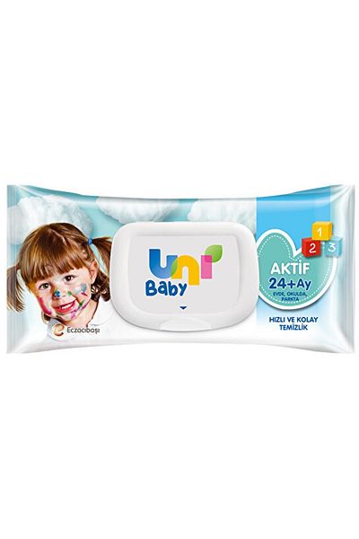 Uni 72 Pack Active Wet Baby Wipes