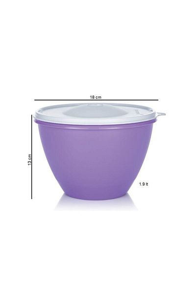 Tupperware Lilac Dough Yogurt Fermenting & Deep Preparation and Storage Container 1.9 Liters