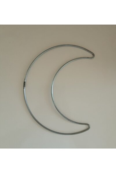 fundahobi القمر/الهلال مكرميه دائرة معدنية 9x25.5