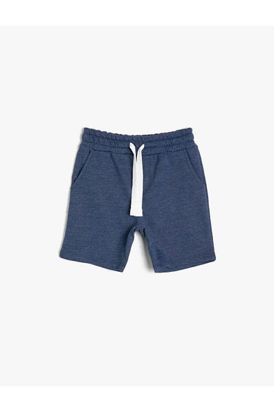Koton Basic Thin Sweat Fabric Shorts with Pockets and Corded Waist