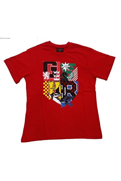 Harry Potter Lisanslı Hupplepuff Logo Tshirt Sarı