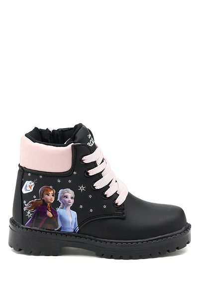 Frozen Resy.p1pr Black Girl's Worker Boots
