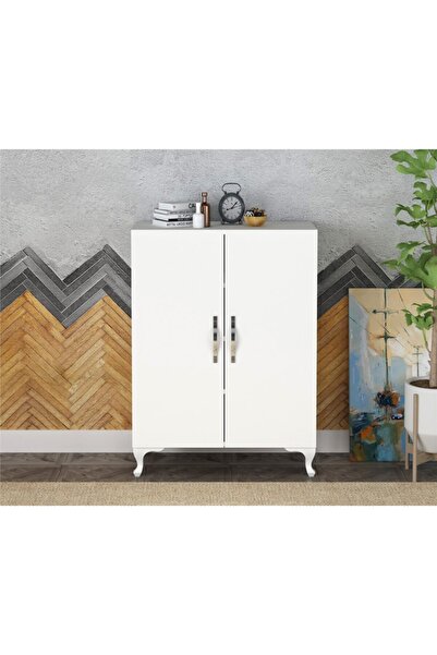 Gökberk Modüler Mobilya Sistemleri Gökberk Gb-3450 4 Raflı 2 Kapaklı Çok Amaçlı Dolap