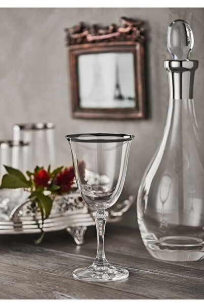 Decorium Ars 1115 6 Parça Kadeh Dalıa Platın