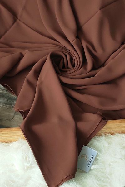 ltmodascarf Medina Silk Shawl Chocolate Brown