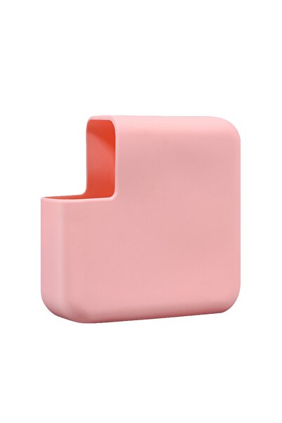 Mcstorey Şarj Aleti Kılıfı 85W - 87W - 96W - 140W Macbook Pro Magsafe 1-2 ile Uyumlu Silikon Koruyucu Pembe