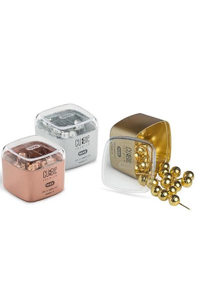 Mas Cubbie Rose Gold Top Map Nail 1315