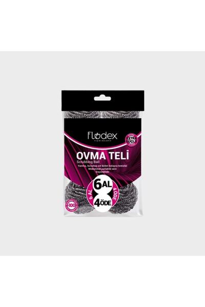 FLODEX وسادات تنظيف 6 عبوات صديقة للبيئة