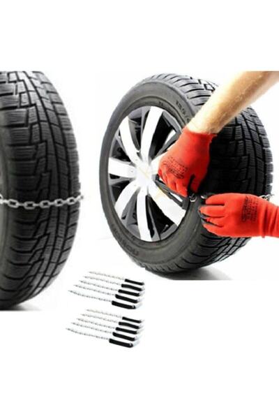 figiza Kar Zinciri Yeni Nesil Tak Çıkar Pratik Araba Zinciri Patinaj Zinciri Araç Lastik Zinciri 10 Adet